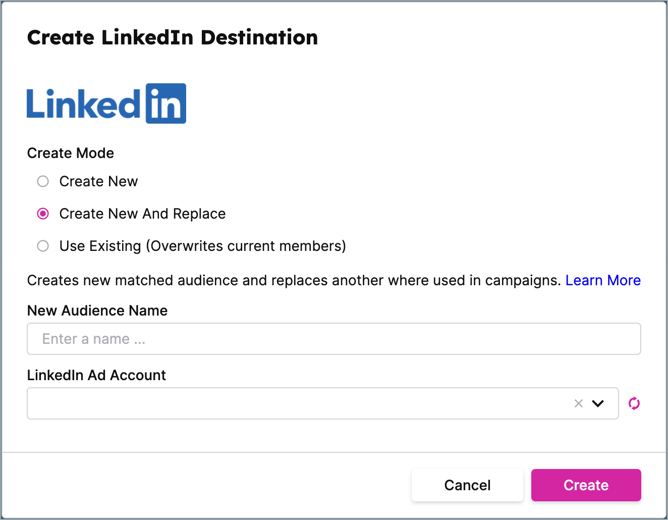 LinkedIn_Destination_Create_New_and_Replace.png